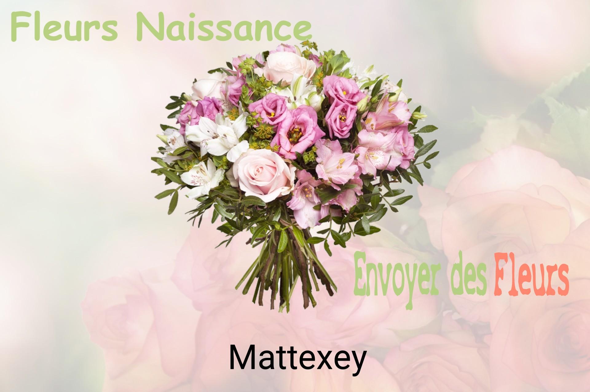 Bouquet de fleurs de naissance livré à Mattexey